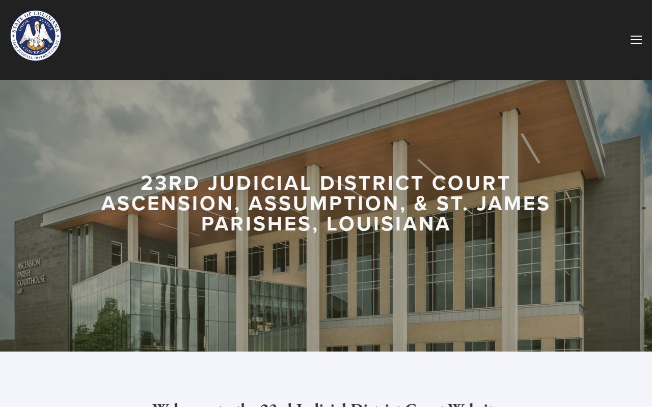 St. James Parish warrant records: 23rd Judicial District Court jurisdiction page